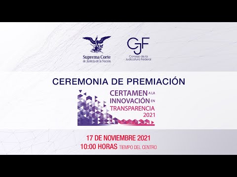 Ceremonia de Premiación I Certamen a la Innovación en Transparencia 2021