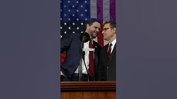 JD Vance And Mike Johnson At Trump S Address To Congress 