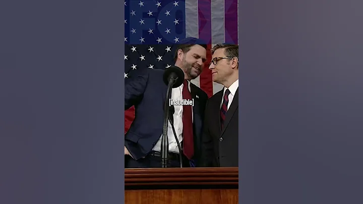 JD Vance and Mike Johnson at Trump's address to congress