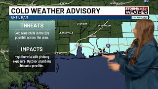 Another cold day before high pressure system moves in