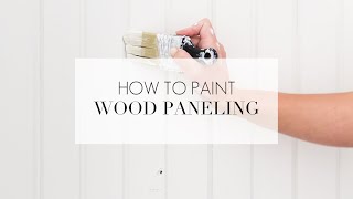 How to Paint Wood Paneling