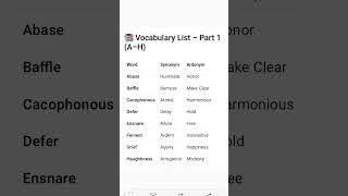 Synonym and antonyms#
