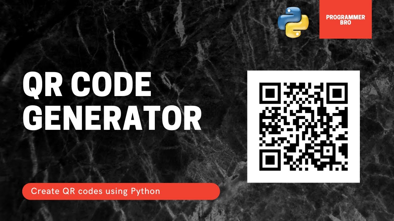 QR Code Generator using Python | PNG output - YouTube