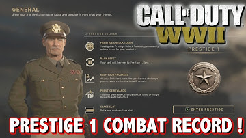 COD WW2 ENTERING FIRST PRESTIGE ! STATS & RECORDS !