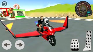 Flying Taxi Motorbike Simulator - 4 Motorcycles - Android Gameplay screenshot 3