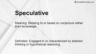 Speculative Meaning