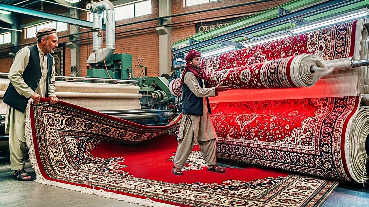 Afghhani Rug Making Inside Afghanistan’s Luxury Carpet Manufacturing Process | How Afghan ...
