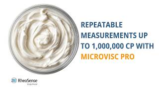 Repeatable Measurements up to 1,000,000 cP with microVISC PRO®