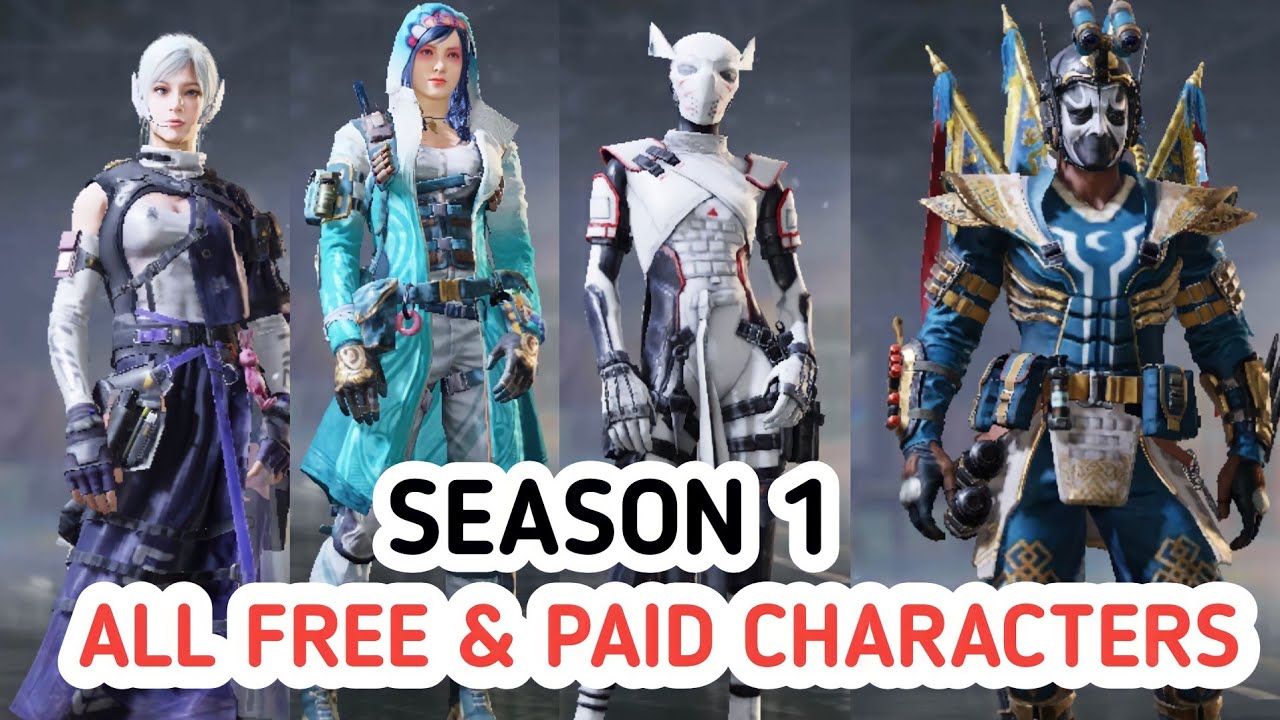 *New* 😍 Season 1 Daily login Character | Season 1 All Free and Paid Characters Codm 2023