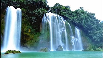 tiếng thác nước và tiếng suối chảy từ trên núi giúp thư thái tinh thần và ngủ nhanh