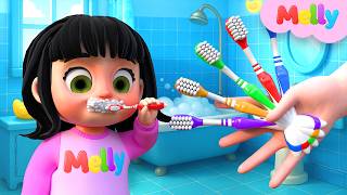 5 Finger Family Good Habits tooth brush routine Song Melly Nursery Rhymes Kids Songs
