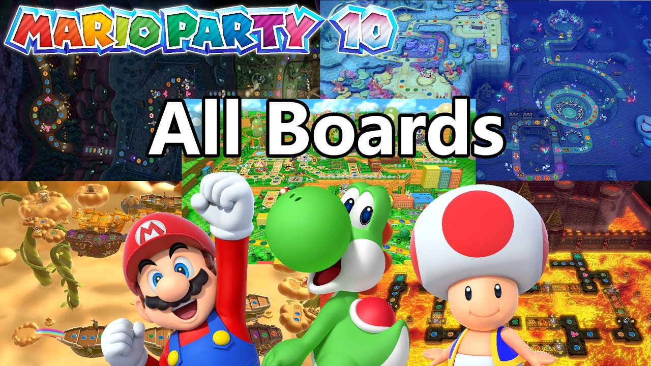 Mario Party 10: All Party Mode Boards (3 players)