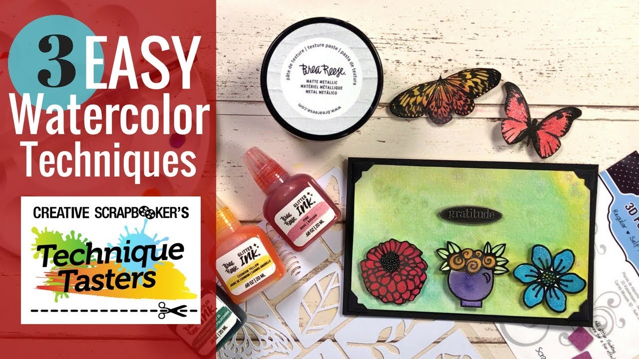 3 Easy Watercolor Techniques - Technique Taster #142