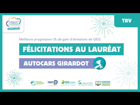Rendez-vous EVE 2023 : Autocars Girardot, lauréat de la meilleure progression transport de voyageurs