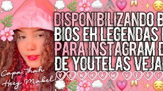 ꒰┄┄❥💡☇Disponibilizando Bios E Legendas Para Instagram De Youtelas! . . .♡ screenshot 1