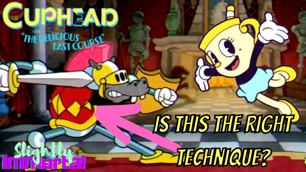 Cuphead Delicious Last Course King's Leap Knight with epic music YouTube