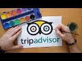 How to draw the TripAdvisor logo