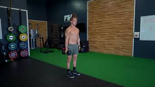 Dual DB Suitcase Squat