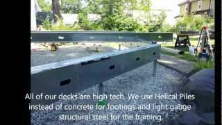 Steel frame Deck by Bergen Decks in New Jersey