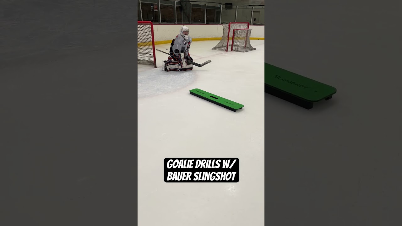 The Bauer Slingshot is a versatile training tool that we love to use with our goalies. 🥅