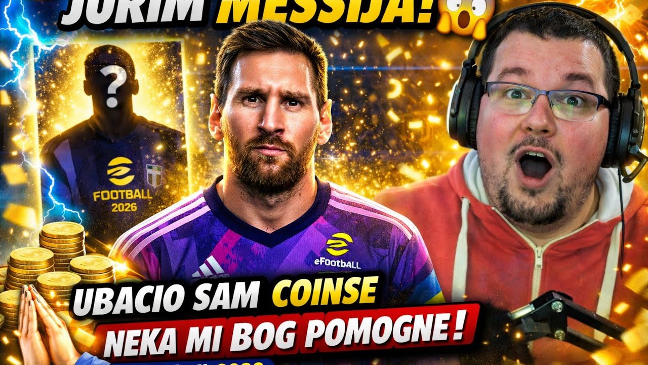Ubacio sam coinse i jurim MESSIJA 😱 neka mi Bog pomogne! | eFootball 2026