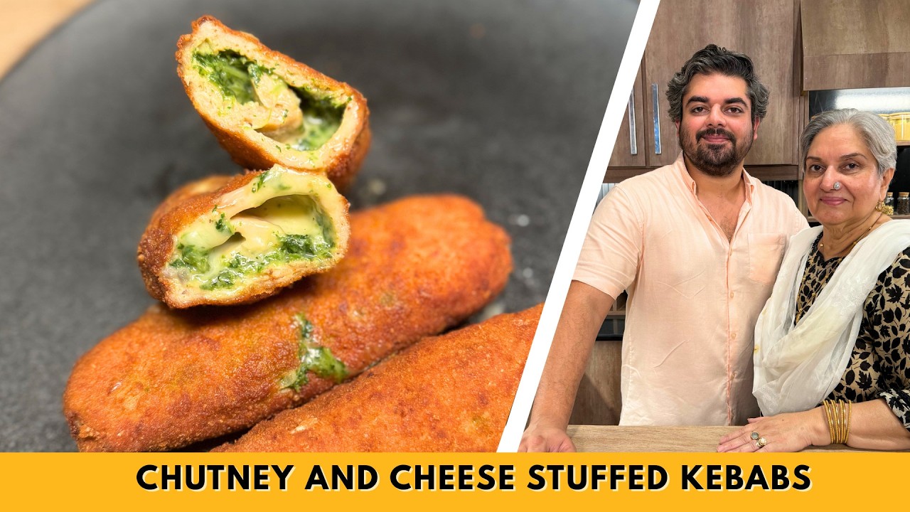 Chutney and Cheese Stuffed chicken Kebab | Stuffed Kebab Recipe for Iftaar | Food With Saad Raja