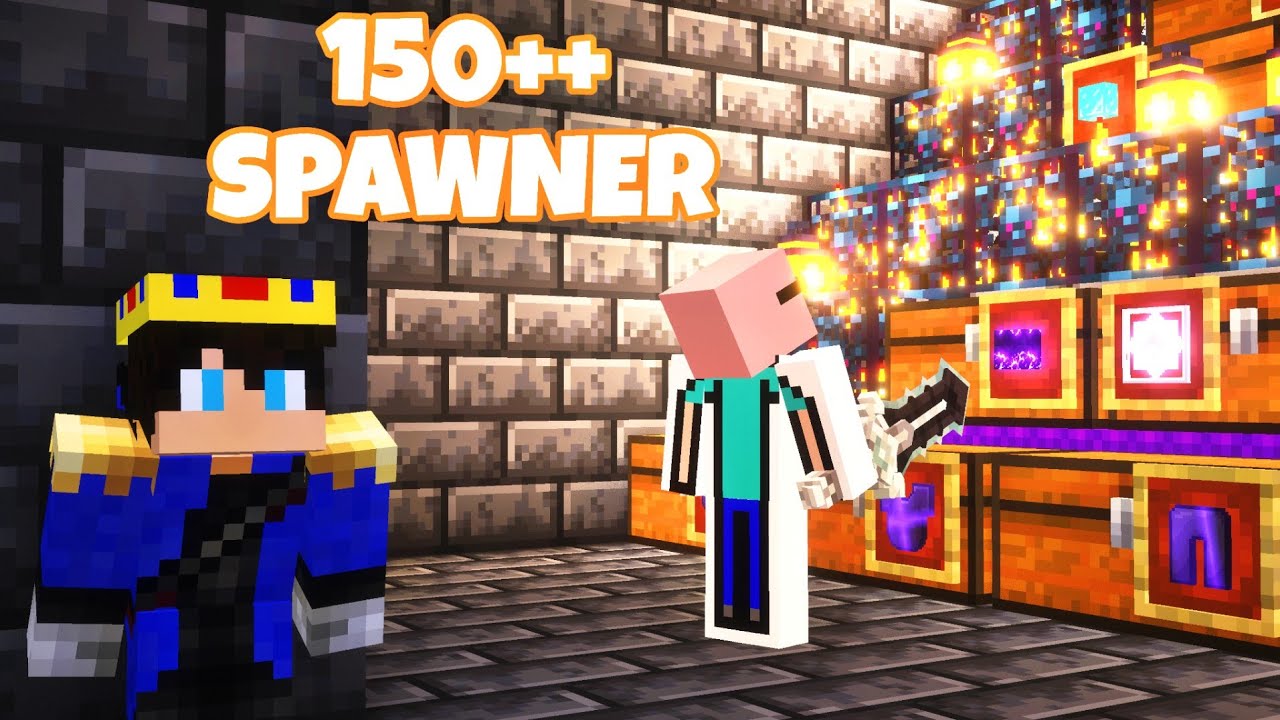 I got 150+ Spawners in Fire MC while raiding a base, but I'm almost Dead