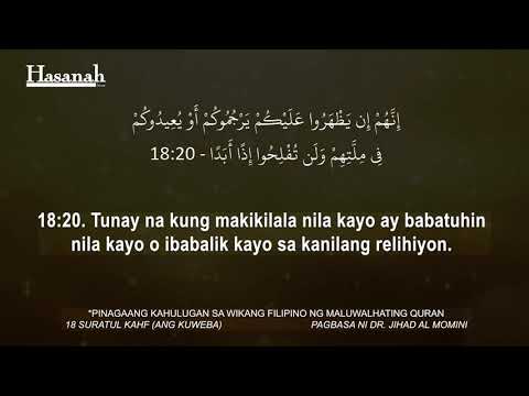 Suratul Kahf Ang Kuweba Quran Tagalog Translation