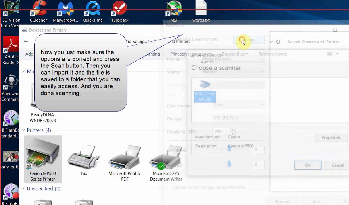 How to scan in 10 no / driver - YouTube