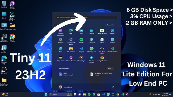 Topic: Introducing tiny11 a lightweight and debloated Windows 11 for less  powerful PCs @ AskWoody