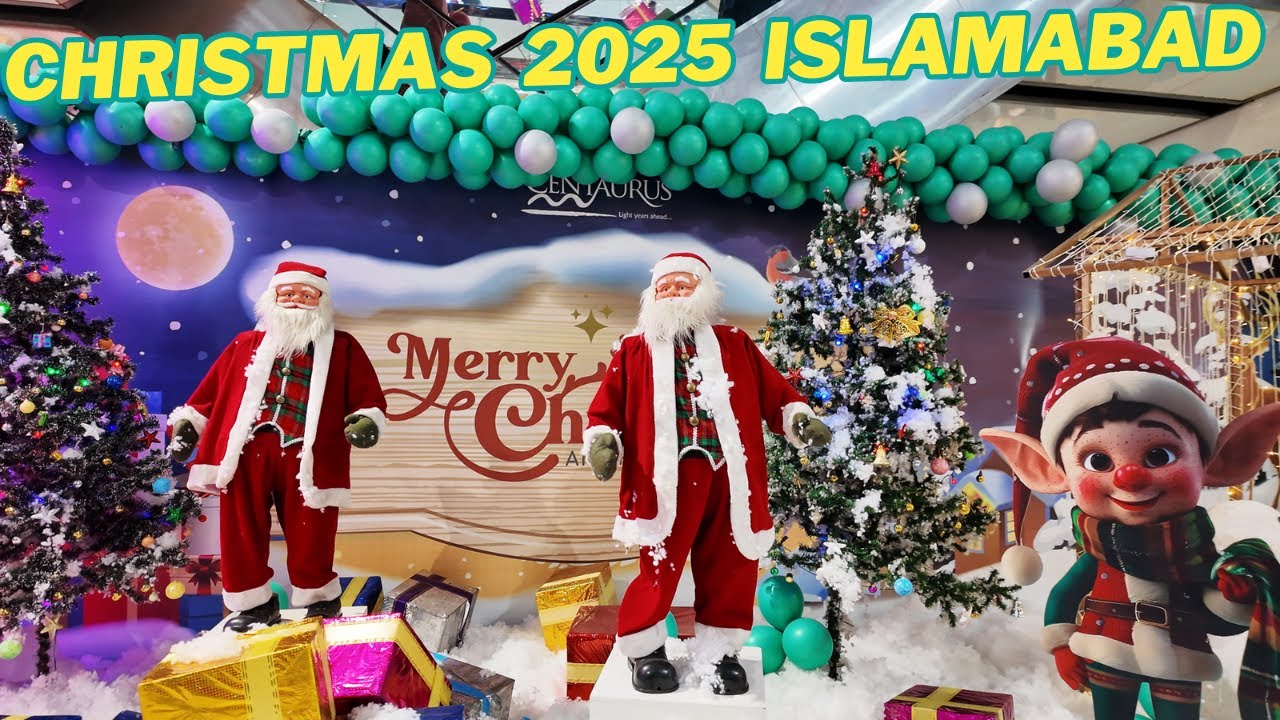 Christmas 2025 at Centaurus Mall Islamabad |Festive Energy Famous Brands & Charlie Chaplin Character