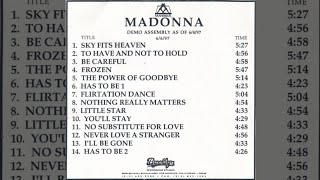 Madonna - Demo Assembly As Of 6/4/97 Ray Of Light Demos (Audio Cdr-Rip) [Full Album]