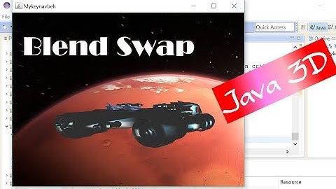 How to Put a Downloaded Free Blend Swap Model into Java 3D and Manipulate It_2 (with Source Code)