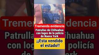Patrullas de Chihuahua con logos de la policía de Nueva York "el estado esta vendido" #usa #amlo