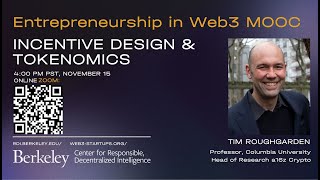 Entrepreneurship In Web3 Lec 9: Incentive Design & Tokenomics