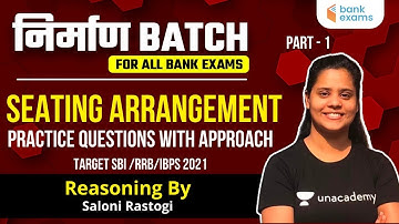 Seating Arrangement | Questions with approach | Part -1 | Target SBI Clerk 2021 | Saloni Rastogi