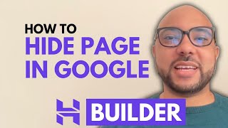 How to Hide a Page From Search Engines in Hostinger Website Builder