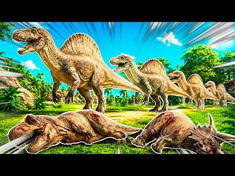 I formed a SPINOSAURUS GROUP In Roblox Dinosaur Life!