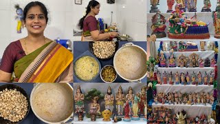 Navarathri | Mochai Sundal | Wheat Rava Payasam | Vazhaithandu Poricha Kootu | Pavakkai Curry