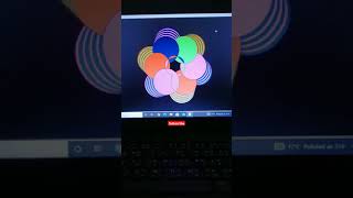 Circle Designs Spirals using Python Turtle Graphics / Python Project 🔥 #shorts Content