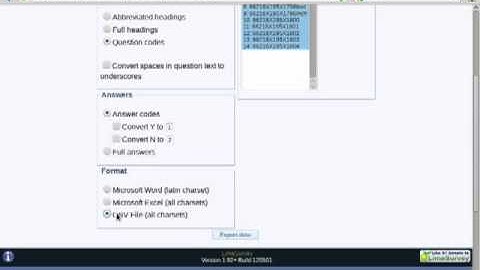 Exporting Data from LimeSurvey