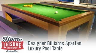 The Spartan by Designer Billiards is a table full of innovation and stylish attraction. Designed and made by hand right here in the 