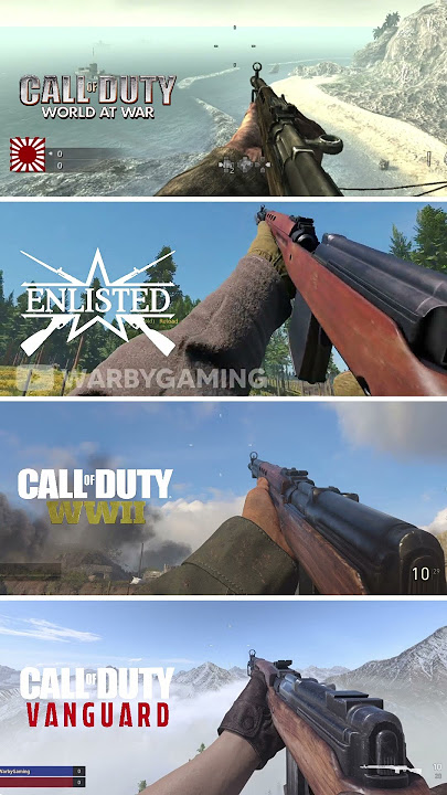 SVT-40 Comparison | COD WAW vs Enlisted vs COD WW2 vs COD Vanguard