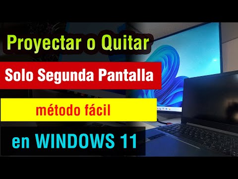 How to Project and Remove Second Screen Only in Windows 11