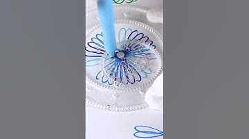 Satisfying Simple Spirograph design Beautiful Video #viral #asmr #shorts