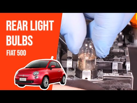 How to replace the rear light bulbs FIAT 500 💡