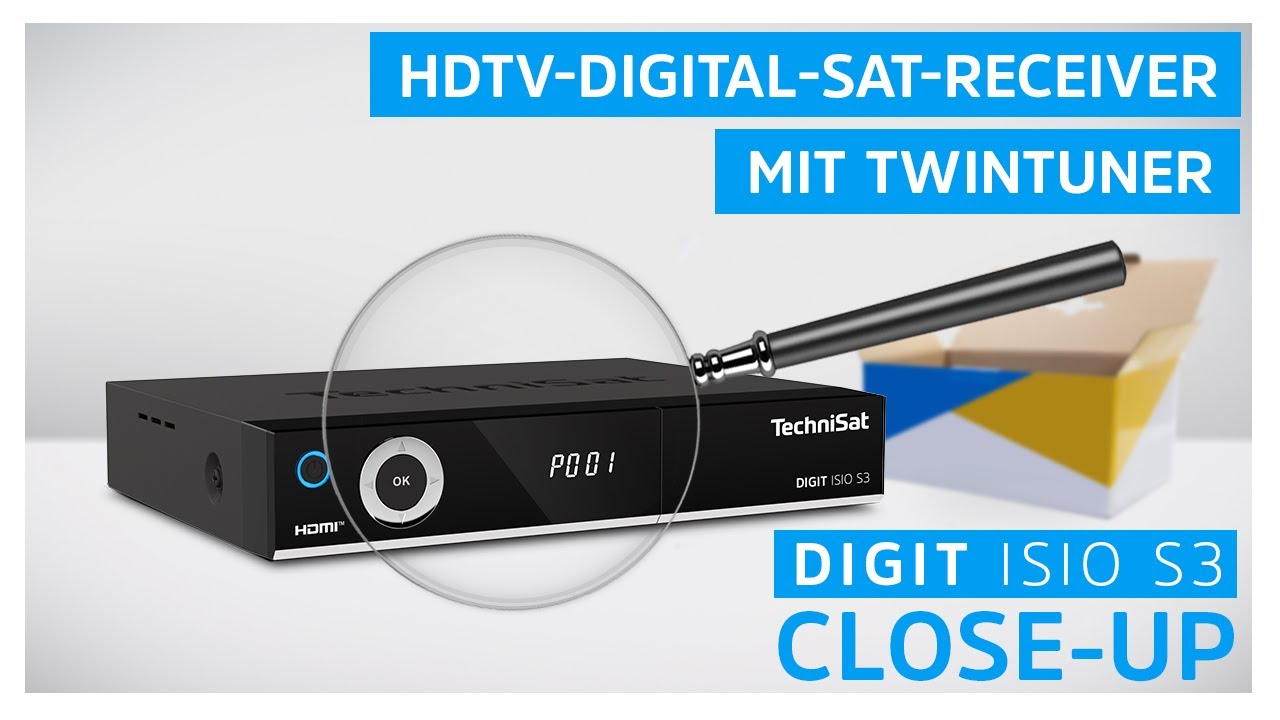 DIGIT ISIO S3, HDTV- DIGITAL-SAT-RECEIVER MIT TWIN TUNER