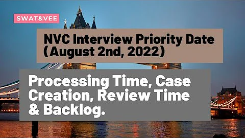 NVC Interview Priority Date (Aug 02, 2022) || Processing Time, Case Creation, Review Time & Backlog.