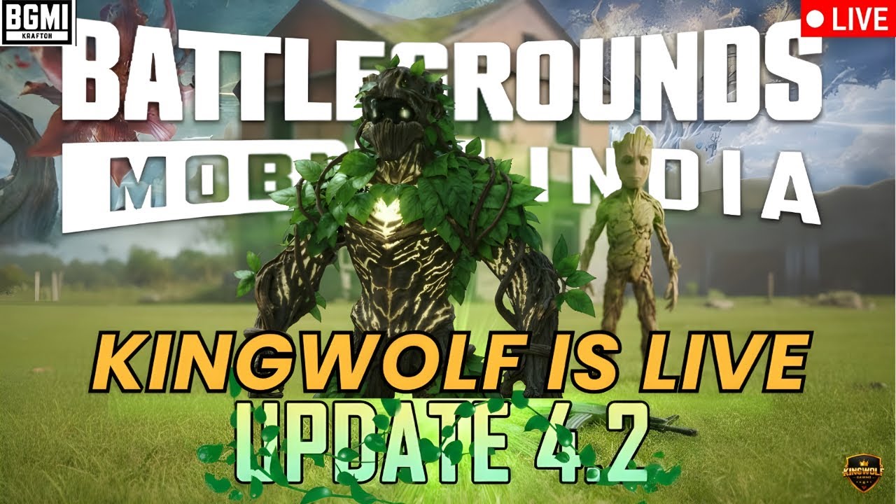 BGMI 4.2 First Landing 😍 Last Ending 😭 | KINGWOLF IS LIVE 