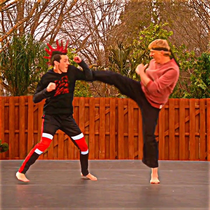 Johnny And Daniel teaches together🔥☠️ #cobrakai #hawk #migueldiaz #robbykeene ##edit #cobrakaiedits